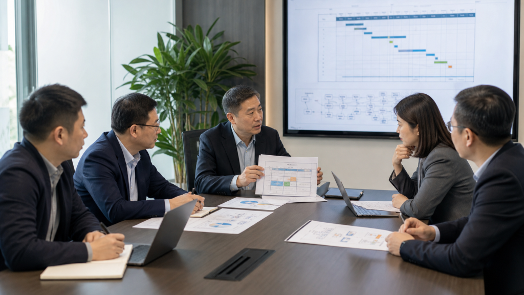企业系统集成项目会议与系统集成相关的企业现场配图