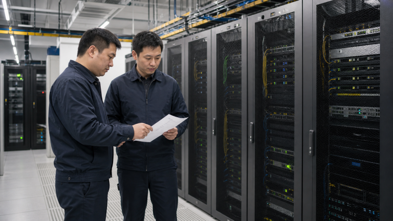 数据中心和基础设施运维与云服务相关的企业现场配图
